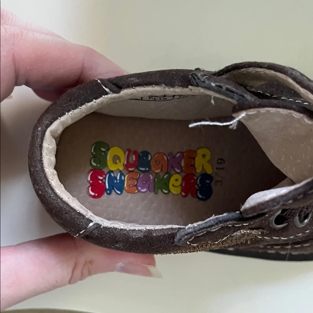 Soft Brown Baby Walker Shoes with Velcro Strap